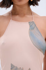 BY THE SEASHORE PRINTED MAXI DRESS