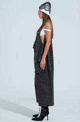 JUST LIKE THAT BAGGY FIT OVERALLS IN GREY