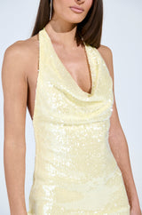 SUNSHINE BABY SEQUIN MINI DRESS