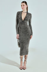 OFF THE RUNWAY SEAM DETAIL BODYCON