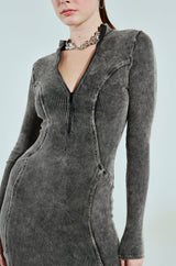 OFF THE RUNWAY SEAM DETAIL BODYCON