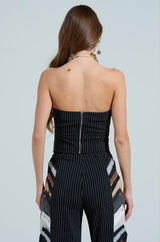 STANDING ON BUSINESS LAYERED CORSET TOP