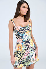 FREE SPIRIT SATIN MINI DRESS