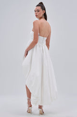 I CAN GET MY OWN FLOWERS HI LOW BUBBLE DRESS