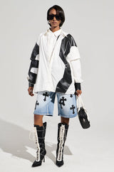 TALK LATER BUTTON DOWN TOP
