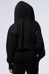TAKE THE LONG WAY OVERSIZED ZIP UP HOODIE