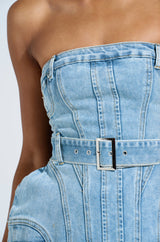 CUTE LIKE ME DENIM TOP