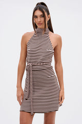 CUTE AS CAN BE STRIPED MINI DRESS WITH HEADBAND