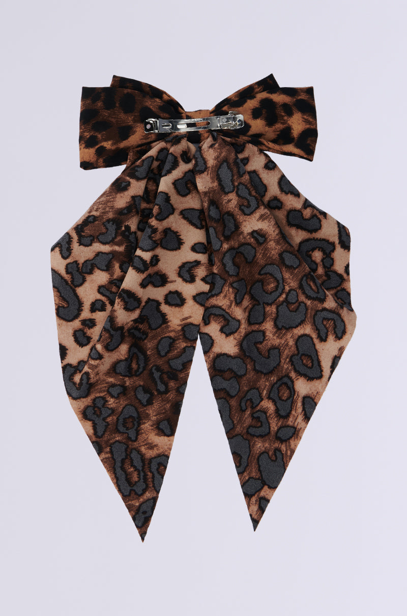 MILANO CHEETAH HAIR BOW