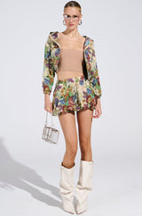 ALL ABOUT ME FLORAL BOMBER JACKET