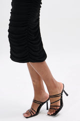AZALEA WANG HUGHIE BLACK SANDAL