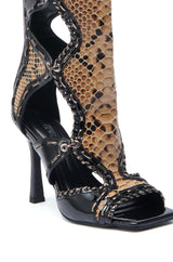 AZALEA WANG INDRANI BLACK GLADIATOR SANDAL