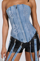 DRAGON SENSE EMBELLISHED CORSET