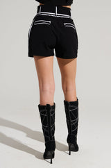 BLANK SPACE HIGH WAIST FASHION SHORT