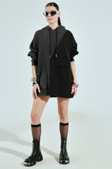 CASUAL BUSINESS SWEATSHIRT BLAZER MINI DRESS