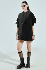 CASUAL BUSINESS SWEATSHIRT BLAZER MINI DRESS