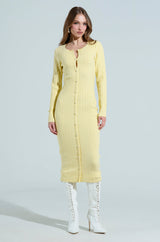 READY FOR SPRING KNIT MIDI DRESS