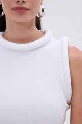 IDK FELT CUTE RIBBED KNIT MINI DRESS