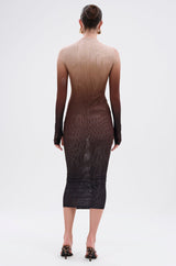 FIFTY SHADES OMBRE MIDI DRESS