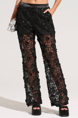 CELEBRATION TIME LACE PANTS IN BLACK