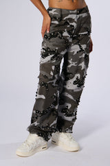 APPLY PRESSURE GREY CAMO CARGO PANT