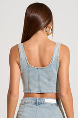 UNDER PRESSURE DENIM TOP