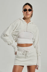 STINGY WITH MY TIME SUPER CROPPED SWEATSHIRT