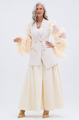 LIVING OVER THE TOP RUFFLE SLEEVE BLAZER MINI DRESS