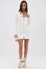 ZIP ME UP KNIT MINI DRESS