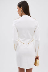 ZIP ME UP KNIT MINI DRESS
