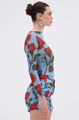 DOZEN ROSES MESH TOP