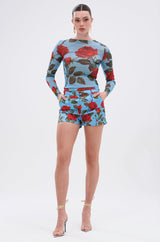 DOZEN ROSES MESH TOP