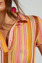 PALOMA KNIT COLLARED TOP