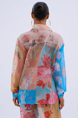 LILY CHIFFON BUTTON DOWN TOP