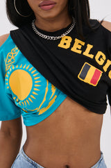 JET SETTER COMBINED CROPPED TEE