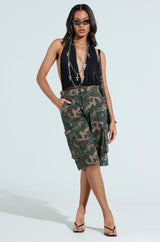 PAXTON SEXY RUCHED PLUNGE MESH HALTER BODYSUIT IN BLACK