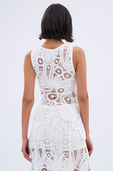 ASYMMETICAL CROCHET PAISLEY BLOUSE