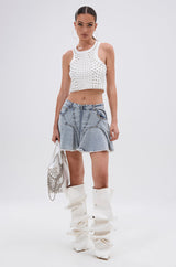 MIXED VIBES MINI SKIRT