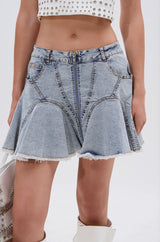 MIXED VIBES MINI SKIRT