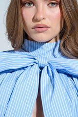 MASTERPIECE POPLIN PUFF LONG SLEEVE TOP