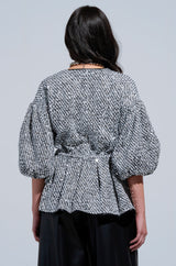 DOUBLE TROUBLE BLOUSE