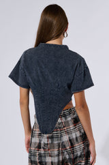 SEIZE THE DAY SHORT SLEEVE CORSET T-SHIRT