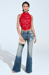 LETICIA LACE HALTER NECK TOP