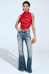 LETICIA LACE HALTER NECK TOP