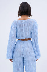 ICED OUT TIE FRONT TOP