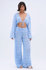 ICED OUT TIE FRONT TOP