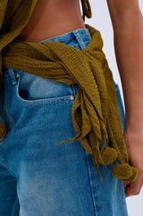 ISLAND DREAMS WRAP HALTER TOP