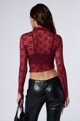 BREE STRETCH LACE BLOUSE