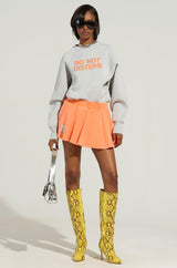DO NOT DISTURB ME KNIT BODYSUIT IN GREY