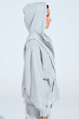 COME CHILL WITH ME ZIP UP SWEATSHIRT